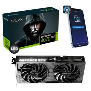 Galax GeForce RTX™ 4070 Super 1-Click OC 2X V2 12GB GDDR6X 192-bit DP*3/HDMI 2.1/DLSS 3 | Nvidia RTX 4070 Super 12GB Graphics Card/GPU - 47SOM7MDABCD