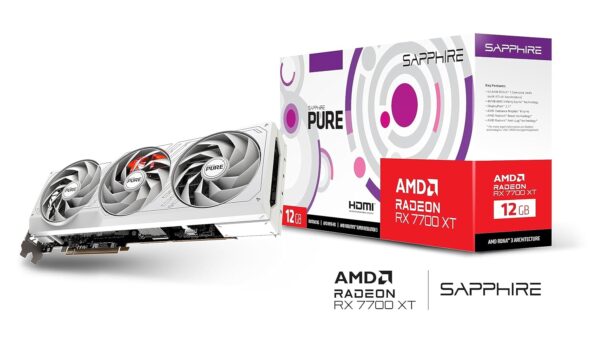 Sapphire Pure AMD Radeon RX 7700 XT pci_e_x16 Gaming OC 12GB GDDR6 Dual HDMI/Dual DP