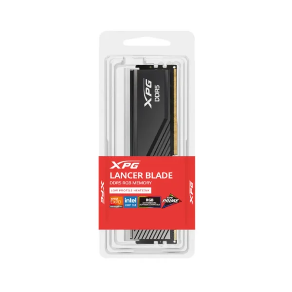 Adata XPG Lancer Blade RGB 16GB (16GBX1) DDR5 6000MHz Desktop RAM Black (AX5U6000C4816G-SLABRBK)